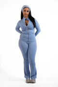 Legging Sport Bleu Or