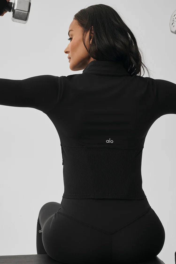 Veste Zippée Noire