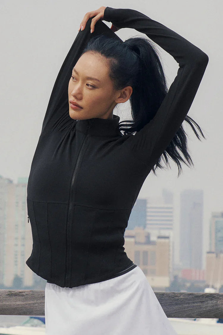Veste Zippée Noire