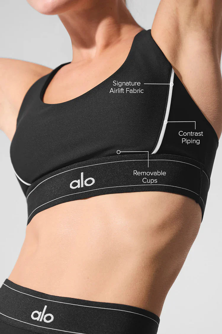 Brassière Sport Noir Blanc